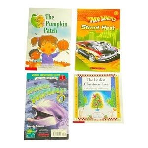 Scholastic educational kids books set of four age 5+